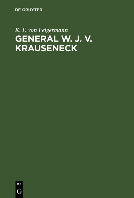 General W. J. v. Krauseneck main product photo