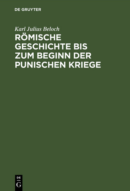Römische Geschichte bis zum Beginn der Punischen Kriege main product photo