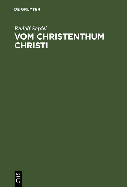 Vom Christenthum Christi main product photo
