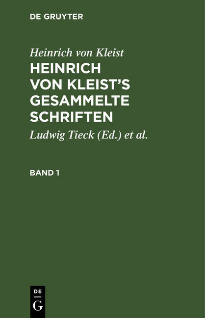 Heinrich von Kleist's gesammelte Schriften main product photo