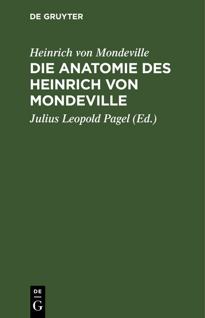 Die Anatomie des Heinrich von Mondeville main product photo