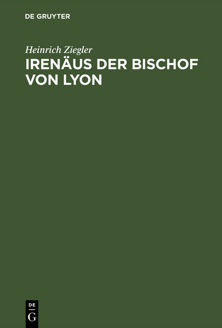 Irenäus der Bischof von Lyon main product photo