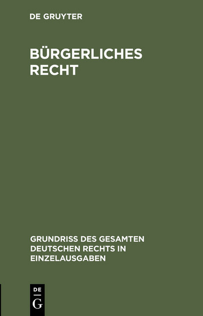 Bürgerliches Recht main product photo