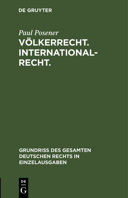 Völkerrecht. Internationalrecht. main product photo