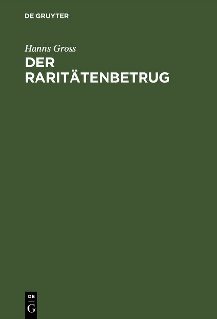 Der Raritätenbetrug main product photo