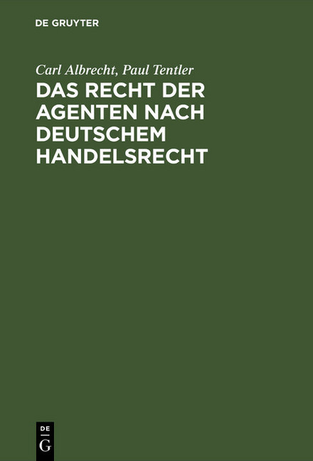 Das Recht der Agenten nach deutschem Handelsrecht main product photo