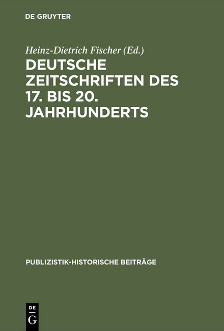 Deutsche Zeitschriften des 17. bis 20. Jahrhunderts main product photo