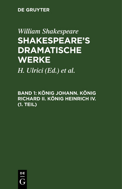 König Johann. König Richard II. König Heinrich IV. (1. Teil) main product photo