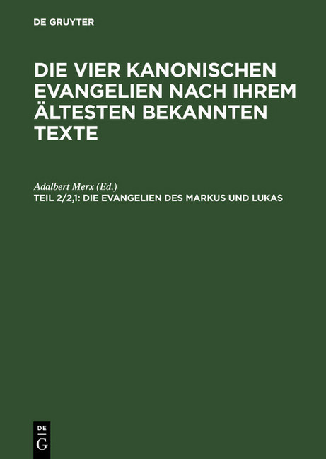 Die Evangelien des Markus und Lukas main product photo