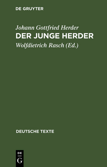 Der junge Herder main product photo