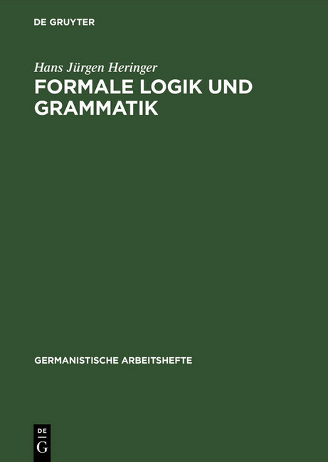 Formale Logik und Grammatik main product photo