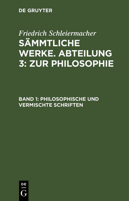 Philosophische und vermischte Schriften main product photo