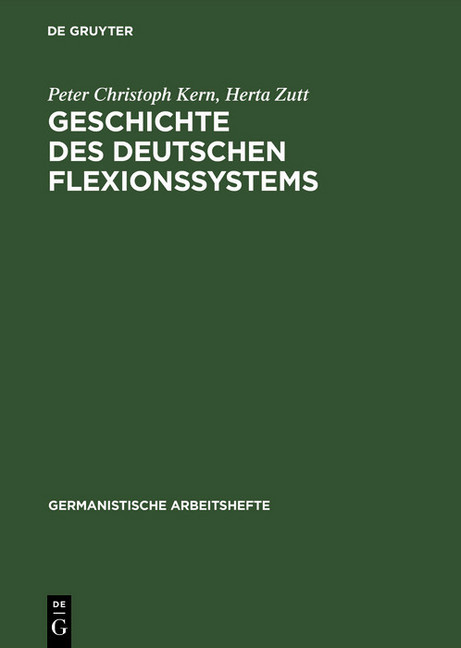 Geschichte des deutschen Flexionssystems main product photo