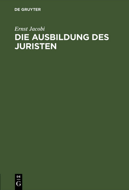 Die Ausbildung des Juristen main product photo