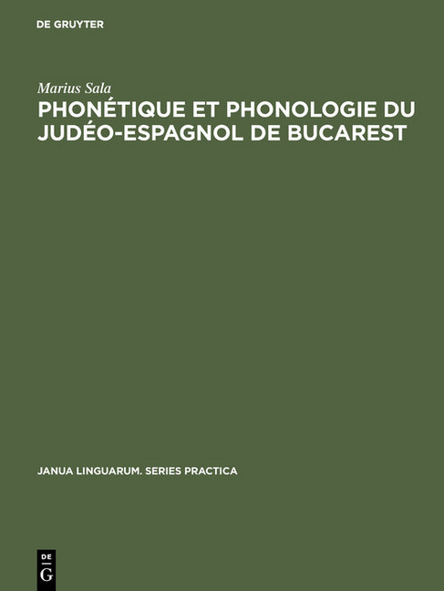 Phonétique et phonologie du judéo-espagnol de Bucarest main product photo