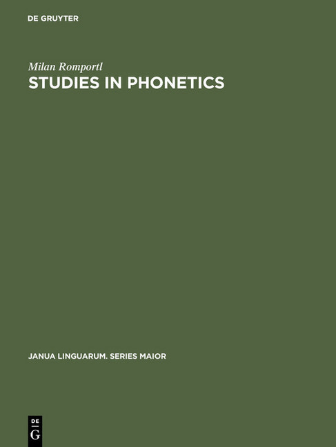 Studies in Phonetics main product photo