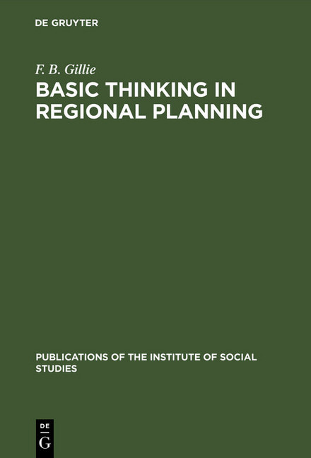 Basic thinking in regional planning main product photo
