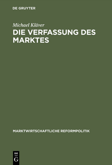 Die Verfassung des Marktes main product photo