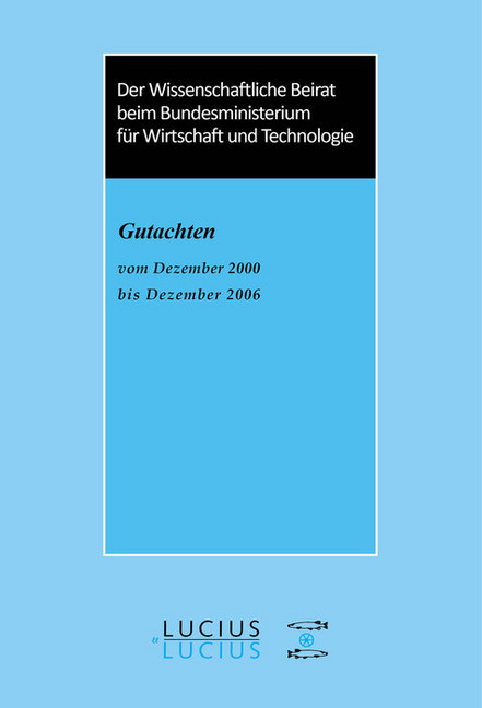 Der Wissenschaftliche Beirat beim Bundesministerium für Wirtschaft - Gutachten main product photo