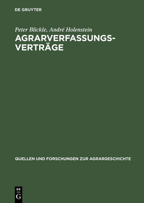Agrarverfassungsverträge main product photo
