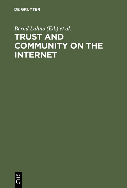Trust and Community on the Internet main product photo