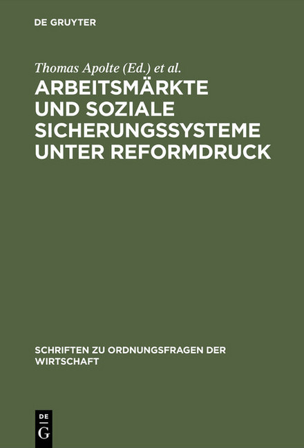 Arbeitsmärkte und soziale Sicherungssysteme unter Reformdruck main product photo