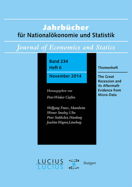 The Great Recession and its Aftermath: Evidence from Micro-Data main product photo