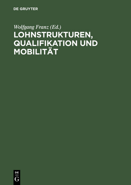 Lohnstrukturen, Qualifikation und Mobilität main product photo