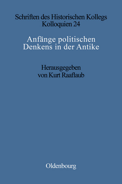 Anfänge politischen Denkens in der Antike main product photo