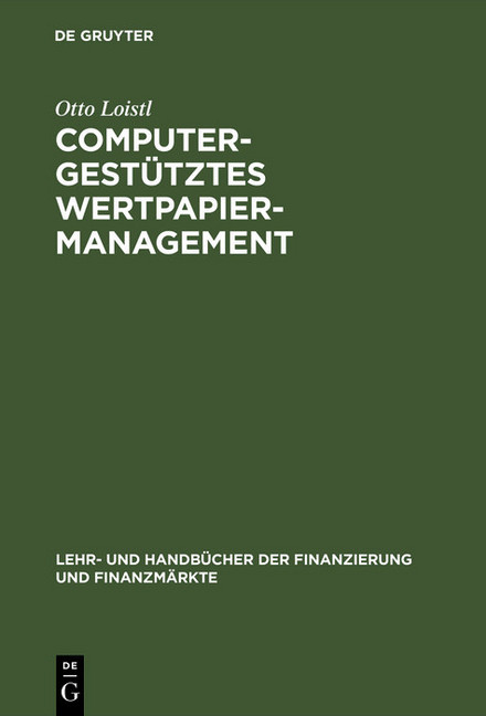 Computergestütztes Wertpapiermanagement main product photo