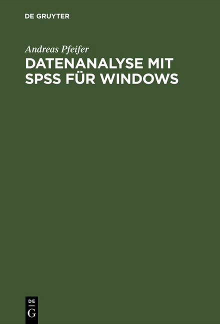 Datenanalyse mit SPSS für Windows main product photo