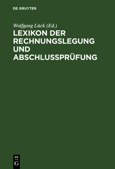Lexikon der Rechnungslegung und Abschlußprüfung main product photo