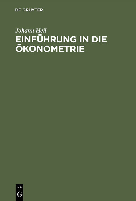 Einführung in die Ökonometrie main product photo