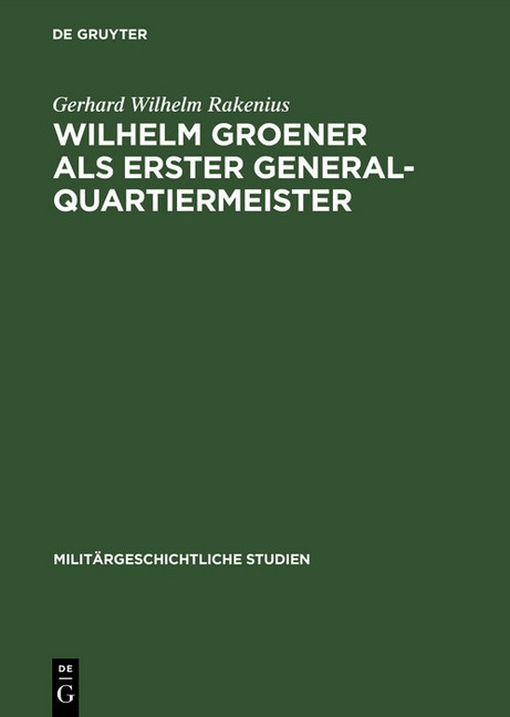 Wilhelm Groener als Erster Generalquartiermeister main product photo