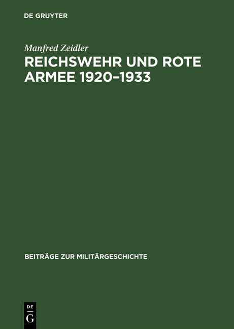 Reichswehr und Rote Armee 1920-1933 main product photo