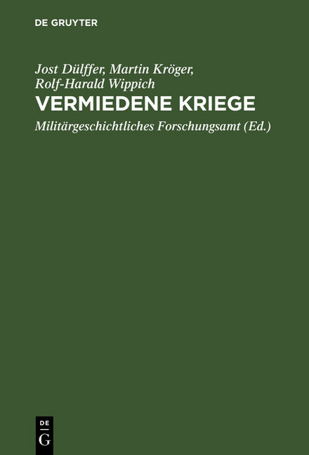 Vermiedene Kriege main product photo