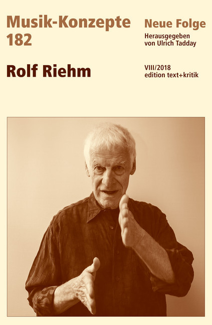 MUSIK-KONZEPTE 182 : Rolf Riehm main product photo
