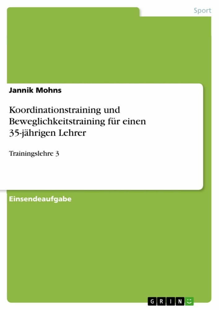 Koordinationstraining und Beweglichkeitstraining für einen 35-jährigen Lehrer main product photo