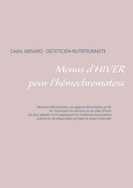 Menus d'hiver pour l'hémochromatose main product photo