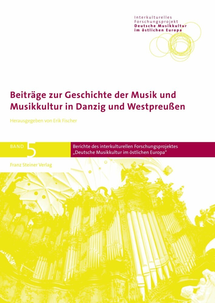 Beiträge zur Geschichte der Musik und Musikkultur in Danzig und Westpreußen main product photo