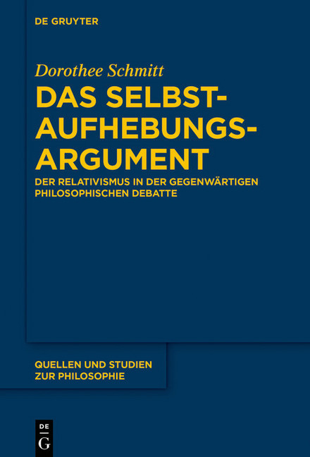 Das Selbstaufhebungsargument main product photo