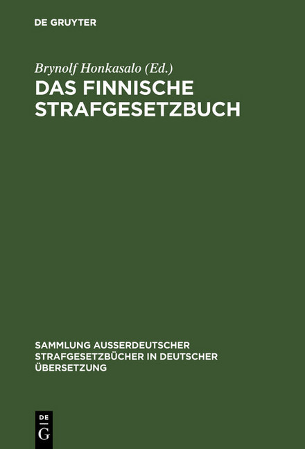 Das Finnische Strafgesetzbuch main product photo