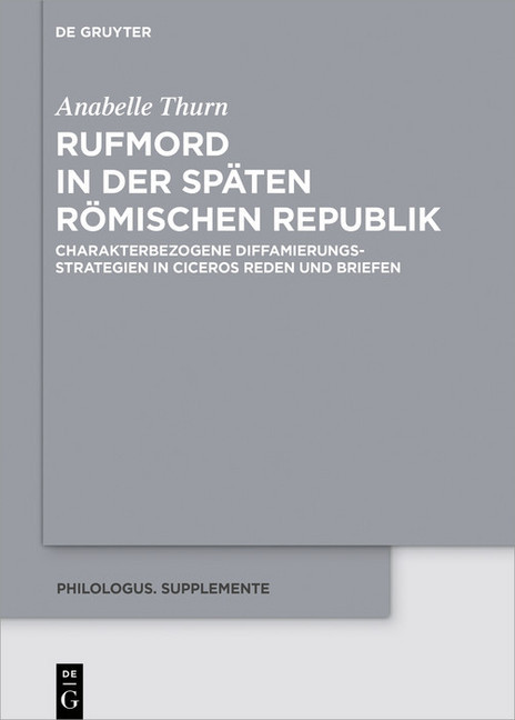 Rufmord in der späten römischen Republik main product photo