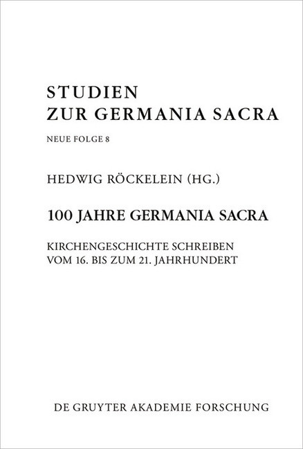 100 Jahre Germania Sacra main product photo