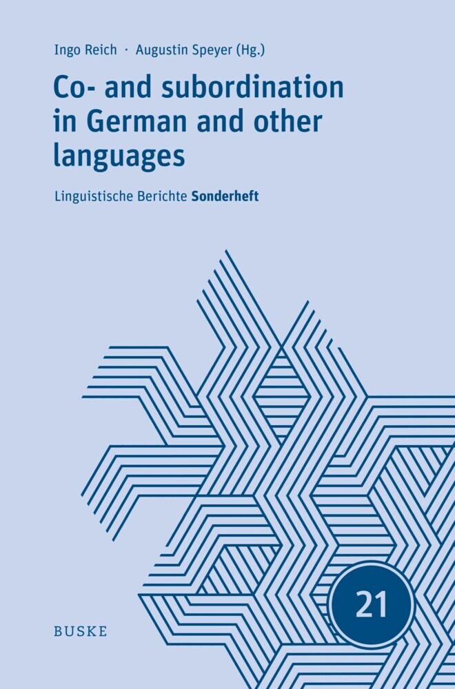 Co- and subordination in German and other languages main product photo