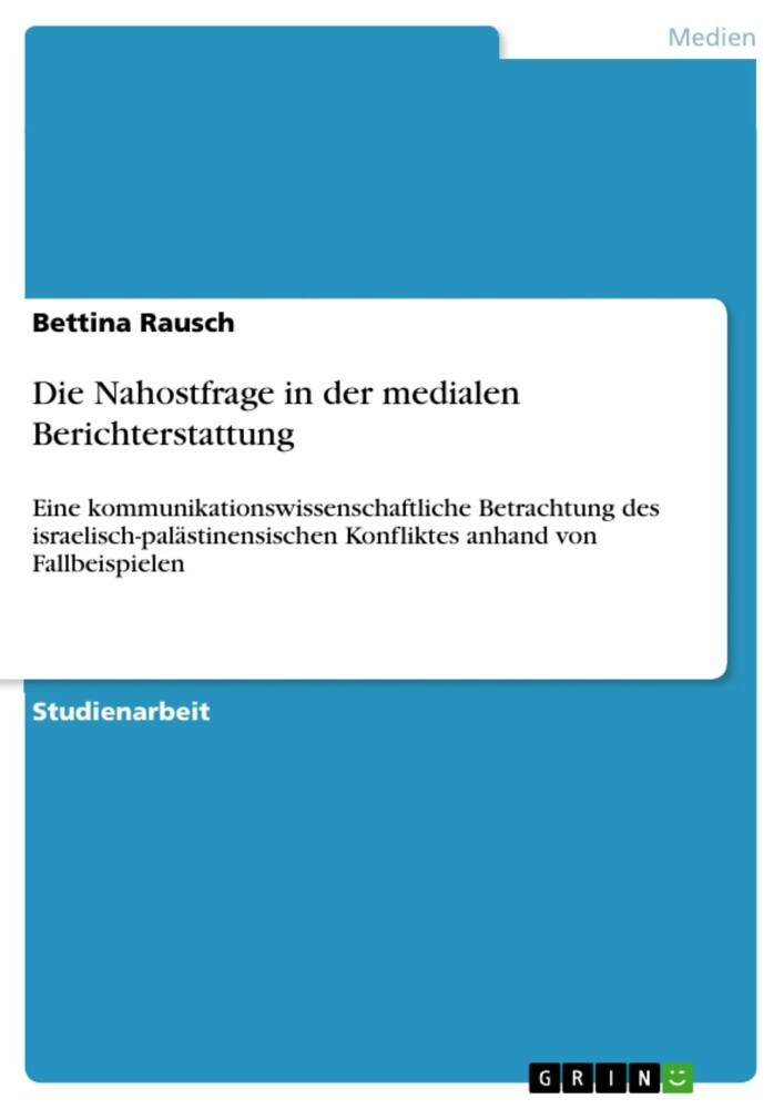 Die Nahostfrage in der medialen Berichterstattung main product photo