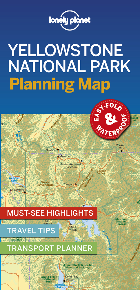 Lonely Planet Yellowstone National Park Planning Map main product photo