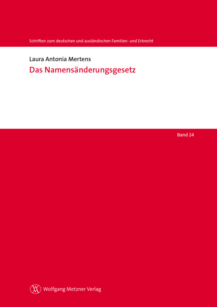 Das Namensänderungsgesetz main product photo