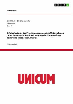 Erfolgsfaktoren des Projektmanagements in Unternehmen unter besonderer Berücksichtigung der Verknüpfung agiler und klassischer Ansätze