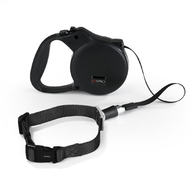GoLeyGo Hundeleine & Halsband Vario S/M schwarz main product photo